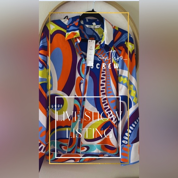 LAST ONE ❗️NWT ZARA BLOGGER FAVE GEOMETRIC BLOUSE - Picture 11 of 12